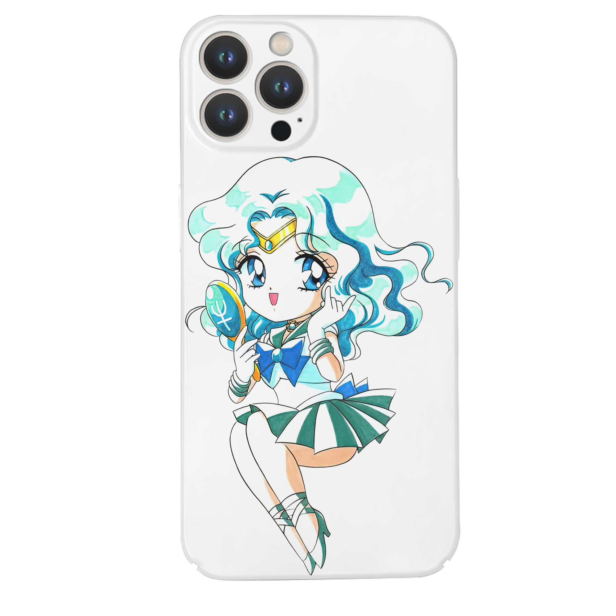 （画像用） 美少女戦士セーラームーン 海王 みちる（かいおう みちる） Sailor Moon Kaiou Michiru 【iPhone 14シリーズ対応】ハードケース